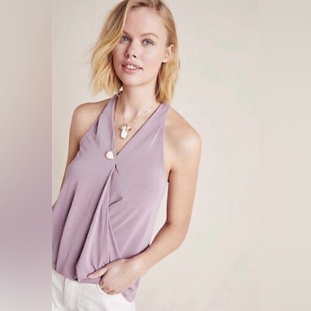 Anthropologie Sunday in Brooklyn Tank Top Size XL Mauve Pink